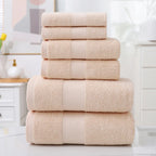 6-Piece Cotton Absorbent Bath Towel Set