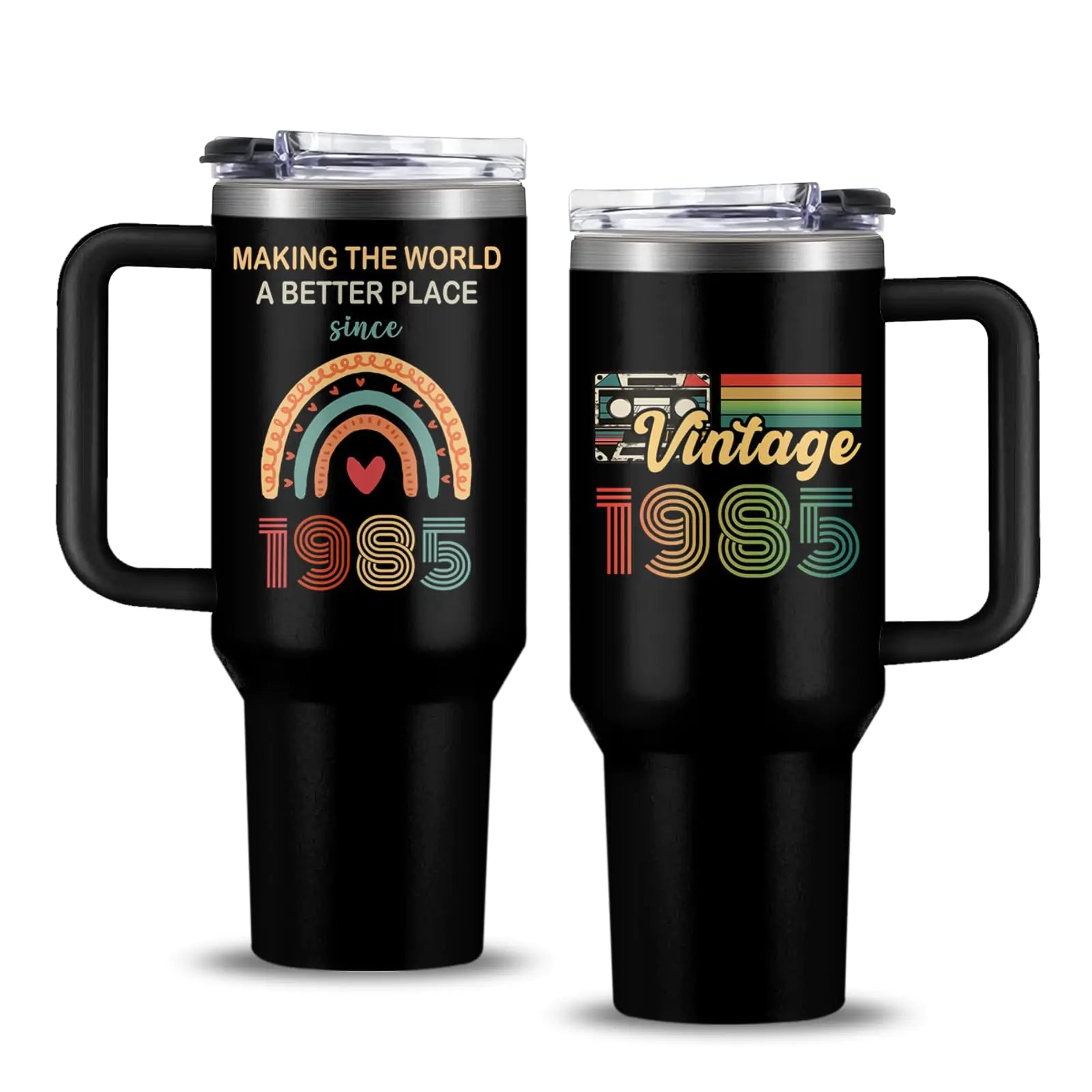 40 oz Vintage 1985 “40th Birthday” Insulated Tumbler
