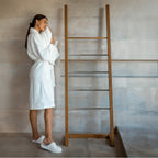 Organic Turkish Cotton Bathrobe & Slipper Set