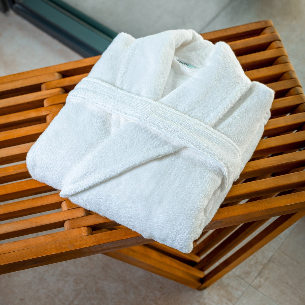Organic Turkish Cotton Bathrobe & Slipper Set