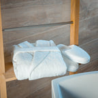 Organic Turkish Cotton Bathrobe & Slipper Set