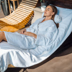 Organic Turkish Cotton Bathrobe & Slipper Set