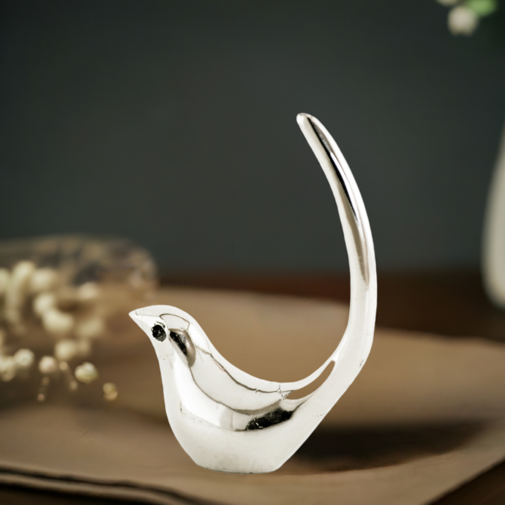 Silver Bird Ring Holder – Jewelry Organizer
