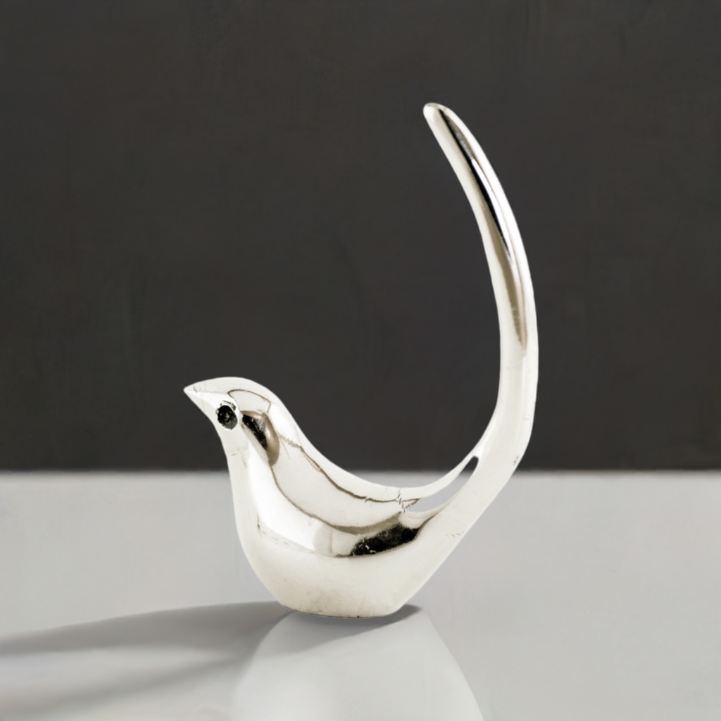 Silver Bird Ring Holder – Jewelry Organizer