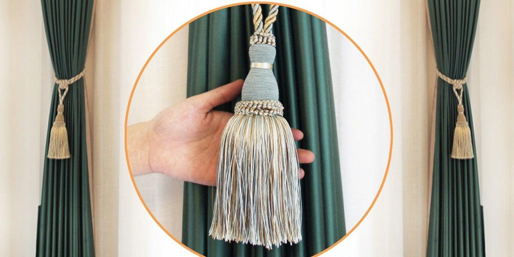 Handcrafted Braided Tassel Curtain Tiebacks – Color Options