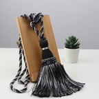Handcrafted Braided Tassel Curtain Tiebacks – Color Options