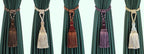 Handcrafted Braided Tassel Curtain Tiebacks – Color Options