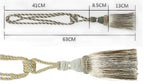 Handcrafted Braided Tassel Curtain Tiebacks – Color Options