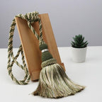 Handcrafted Braided Tassel Curtain Tiebacks – Color Options