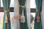Handcrafted Braided Tassel Curtain Tiebacks – Color Options