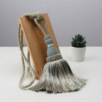 Handcrafted Braided Tassel Curtain Tiebacks – Color Options