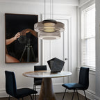 Bauhaus Layered Glass Pendant Light – Modern Ceiling Fixture