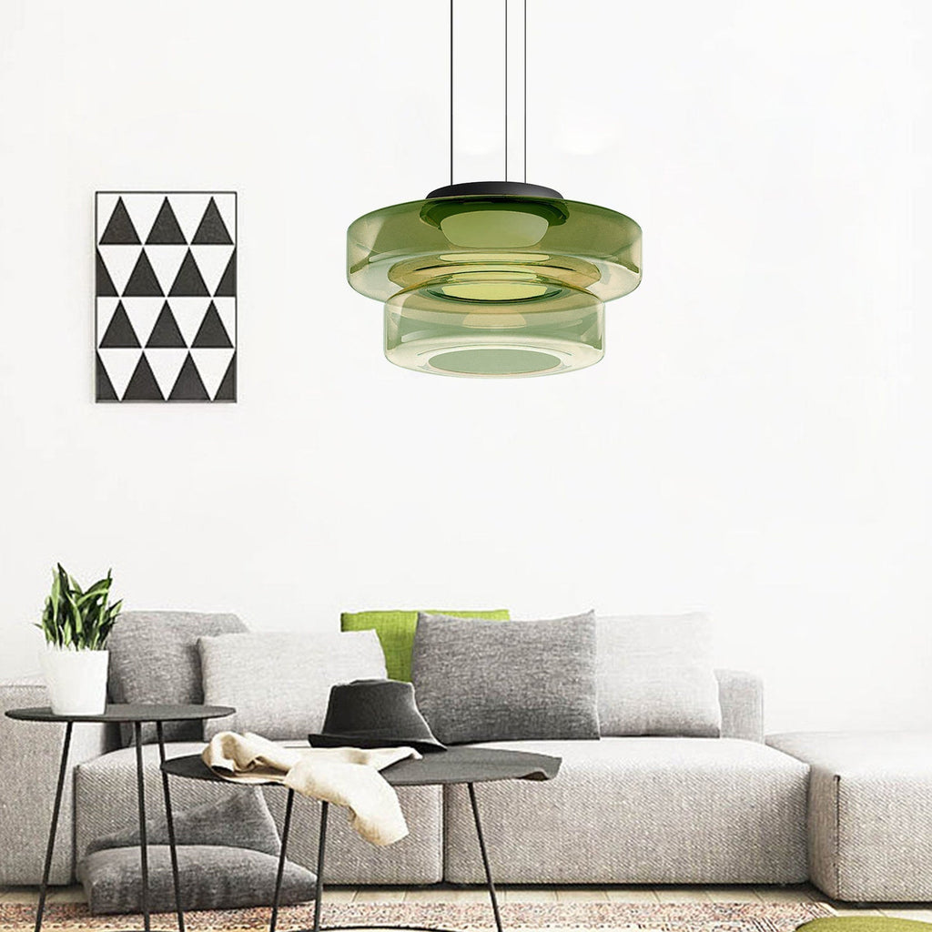Bauhaus Layered Glass Pendant Light – Modern Ceiling Fixture