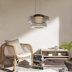Bauhaus Layered Glass Pendant Light – Modern Ceiling Fixture