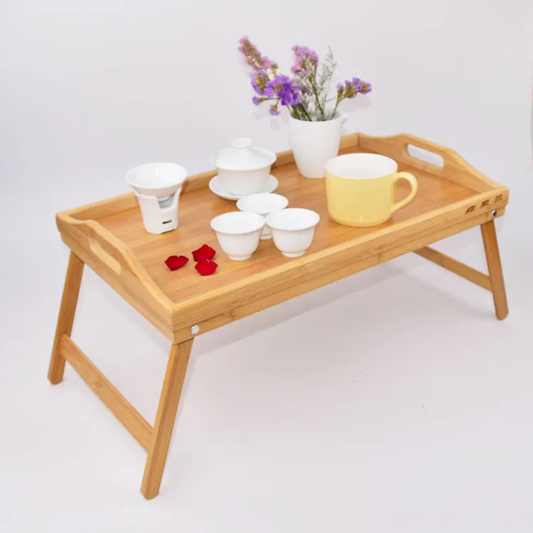 Bamboo Serving Tray with Handles – Heitcup