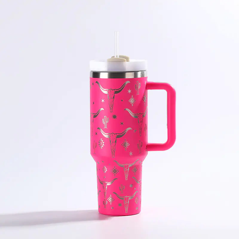 Stainless Steel Straw Tumbler