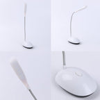 Mini Flexible LED Desk Lamp, 3xAAA Battery – White