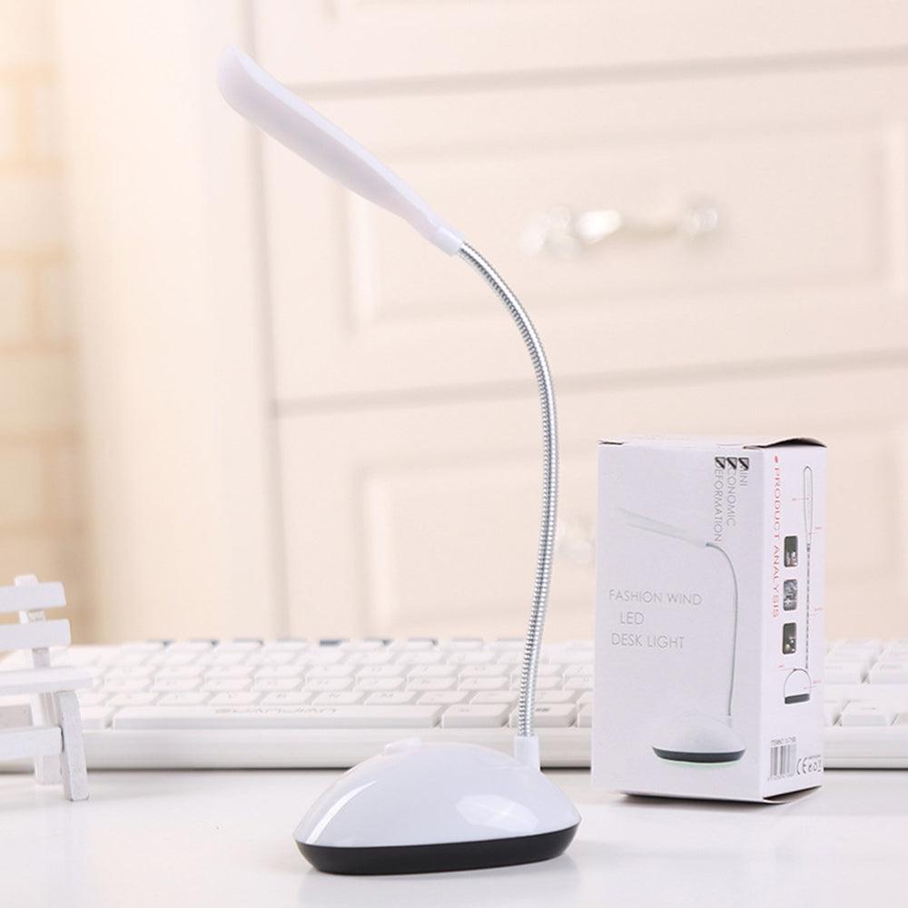 Mini Flexible LED Desk Lamp, 3xAAA Battery – White