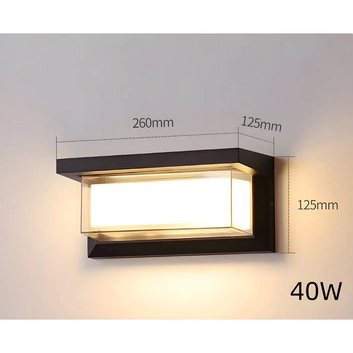 Outdoor LED Wall Light – Optional PIR Motion Sensor, IP65