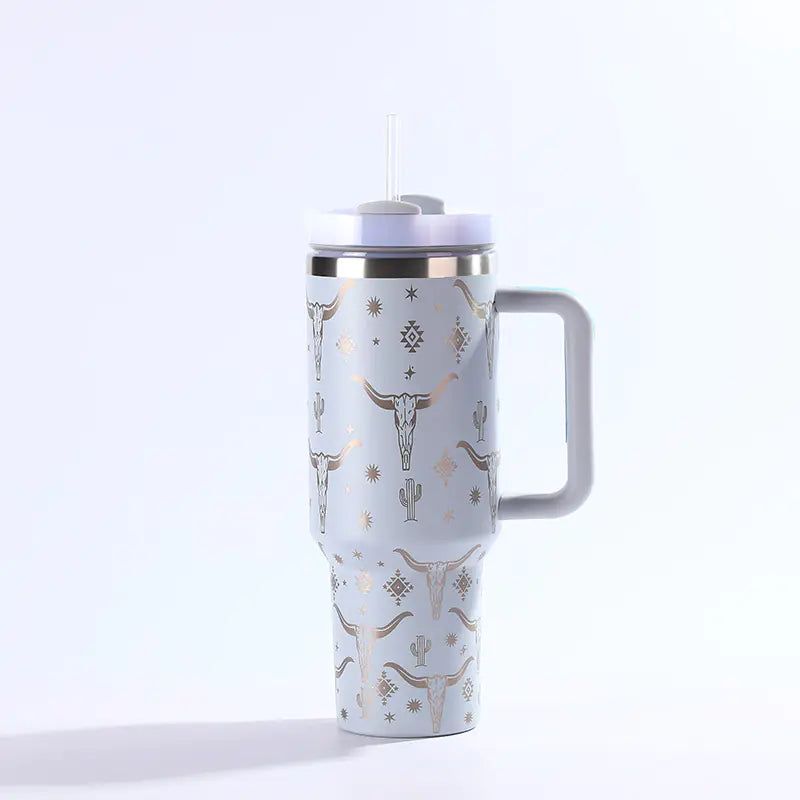 Stainless Steel Straw Tumbler