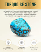 Pure Copper Turquoise Magnetic Bracelet – Adjustable