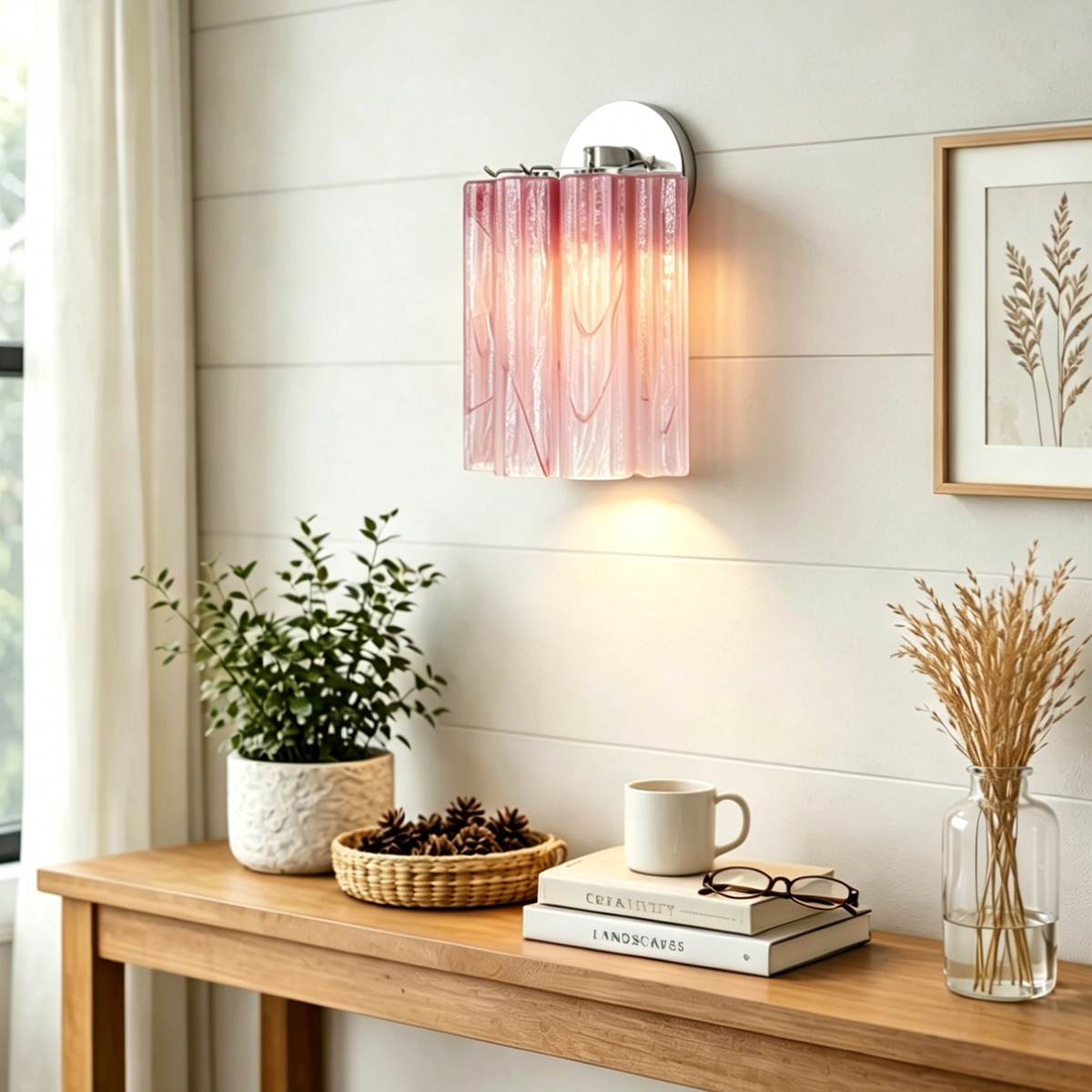 Murano Glass Tube Wall Sconce – Handcrafted Decorative Glass