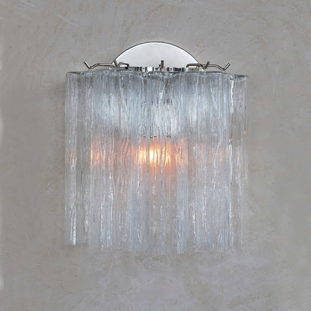 Murano Glass Tube Wall Sconce – Handcrafted Decorative Glass