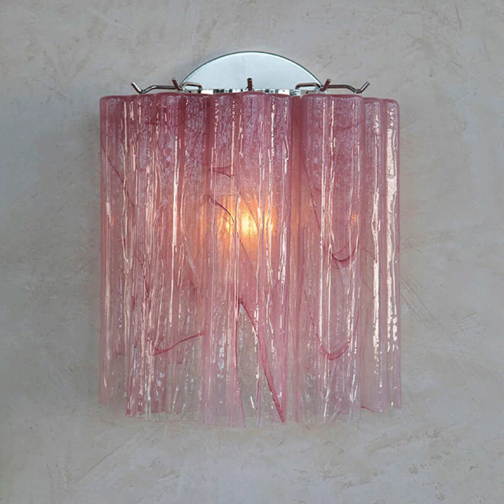 Murano Glass Tube Wall Sconce – Handcrafted Decorative Glass