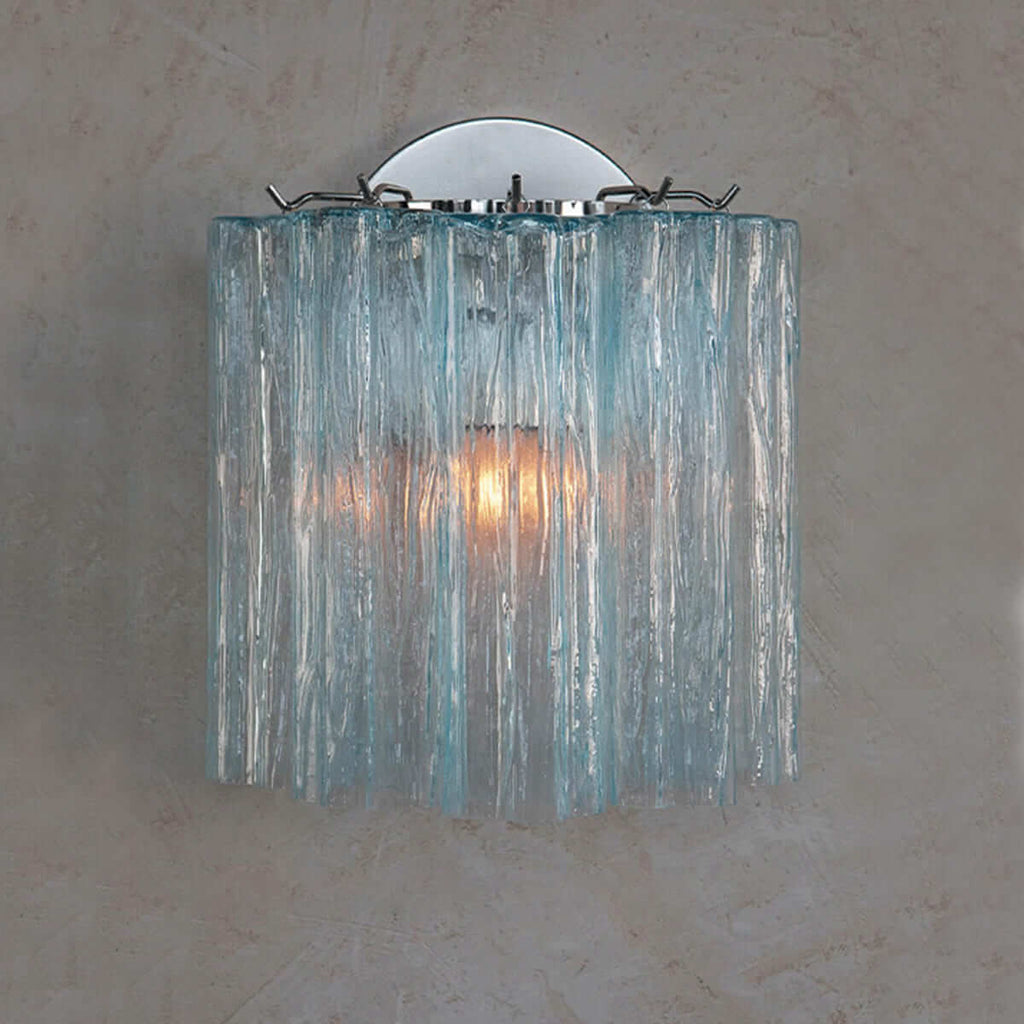 Murano Glass Tube Wall Sconce – Handcrafted Decorative Glass