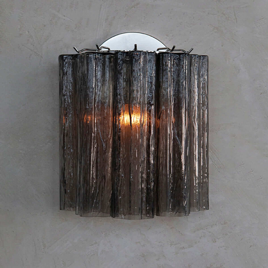 Murano Glass Tube Wall Sconce – Handcrafted Decorative Glass