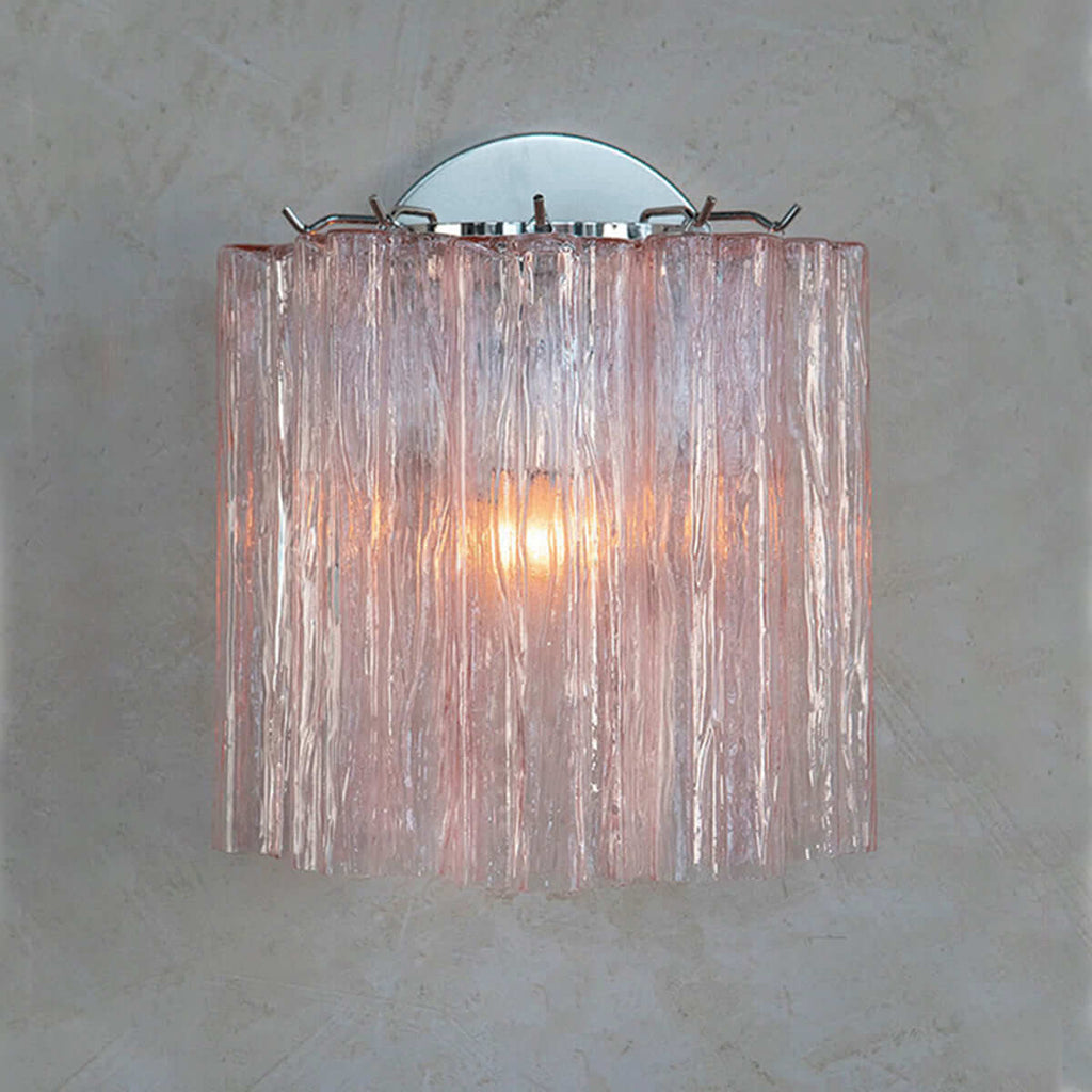 Murano Glass Tube Wall Sconce – Handcrafted Decorative Glass