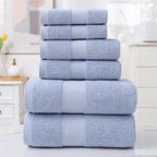 6-Piece Cotton Absorbent Bath Towel Set