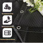 71" × 71" White Waterproof Shower Curtain Liner with Hooks