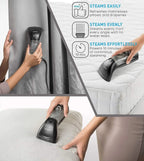 Handheld Portable Garment Steamer – Black Metal Steam Head