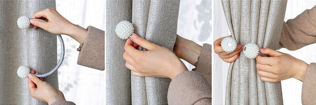Pearl Magnetic Curtain Tieback – Color Options