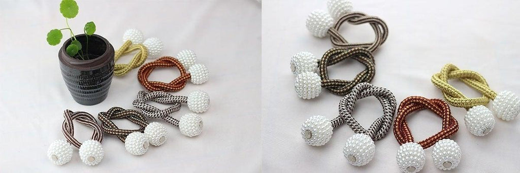 Pearl Magnetic Curtain Tieback – Color Options