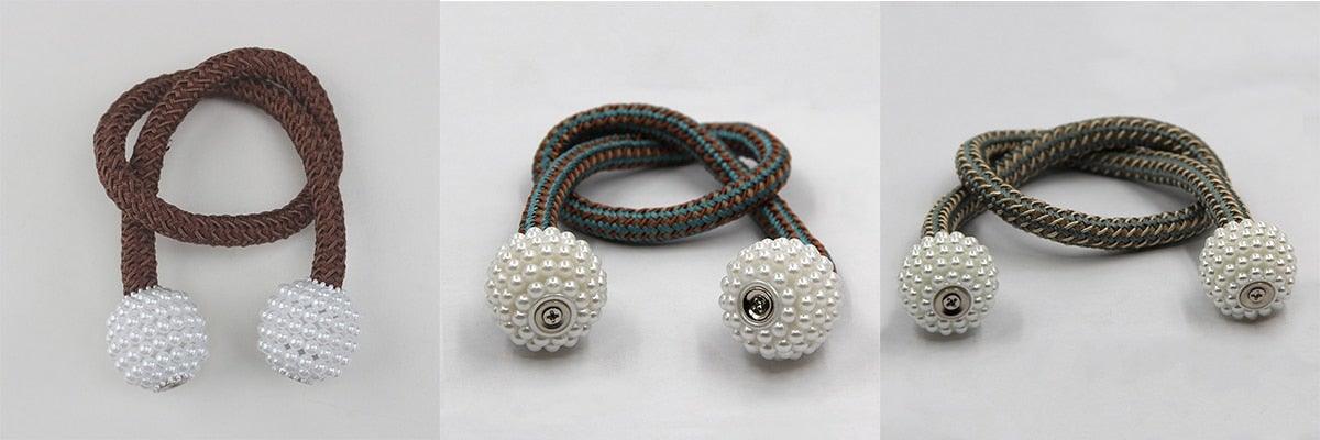 Pearl Magnetic Curtain Tieback – Color Options