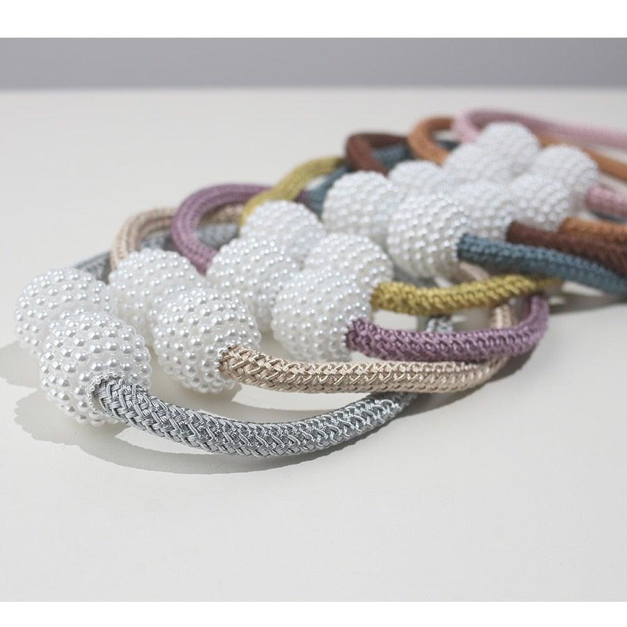 Pearl Magnetic Curtain Tieback – Color Options