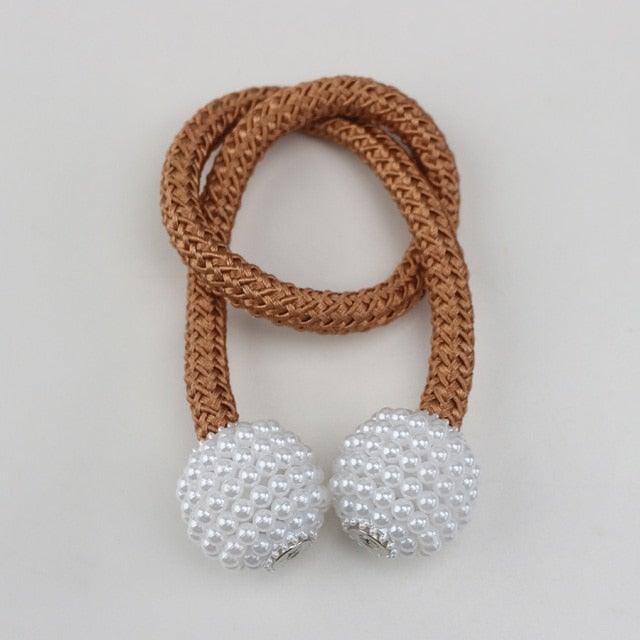Pearl Magnetic Curtain Tieback – Color Options