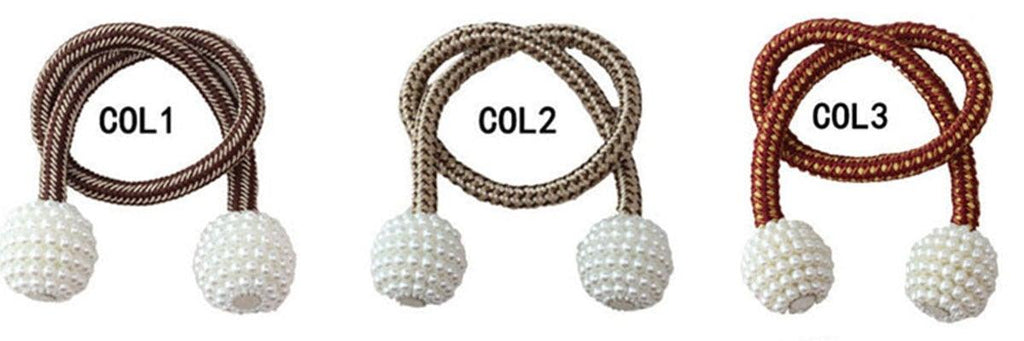 Pearl Magnetic Curtain Tieback – Color Options