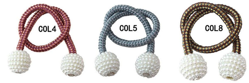 Pearl Magnetic Curtain Tieback – Color Options