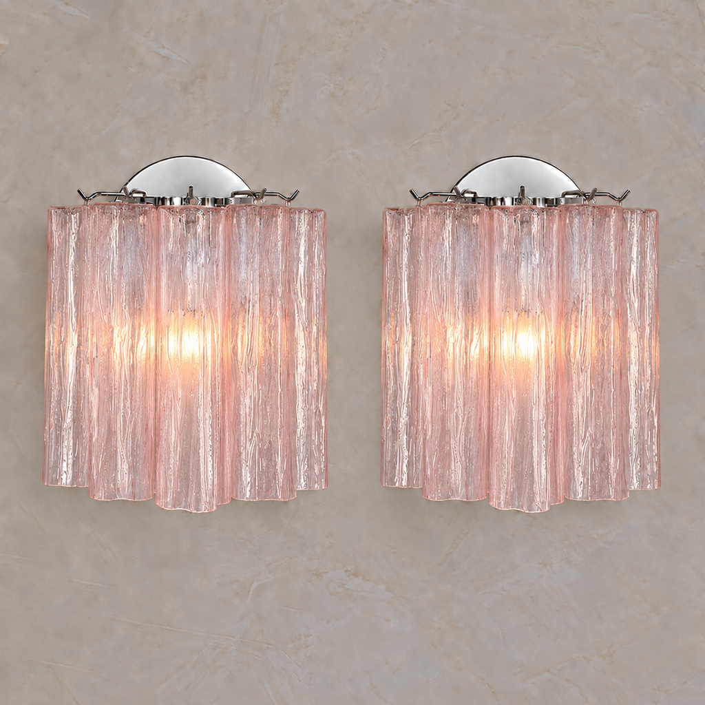 Murano Glass Tube Wall Sconce – Handcrafted Decorative Glass