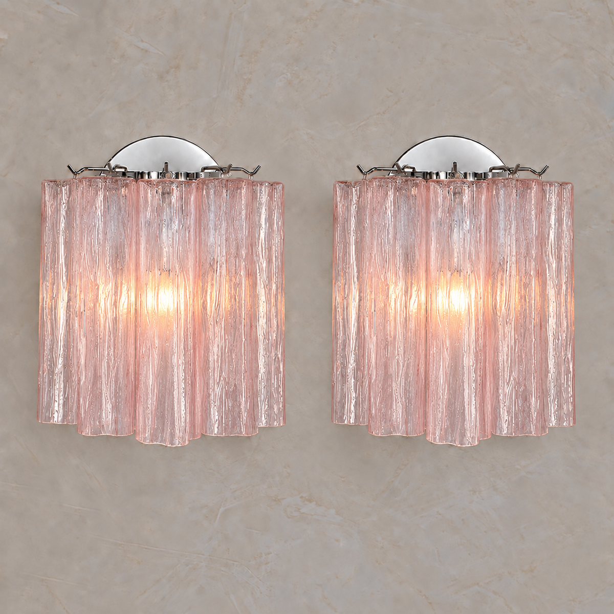 Murano Glass Tube Wall Sconce – Handcrafted Decorative Glass