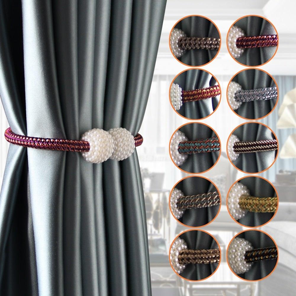 Pearl Magnetic Curtain Tieback – Color Options