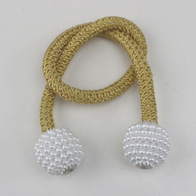 Pearl Magnetic Curtain Tieback – Color Options