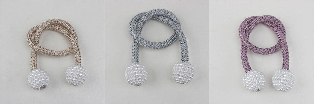 Pearl Magnetic Curtain Tieback – Color Options