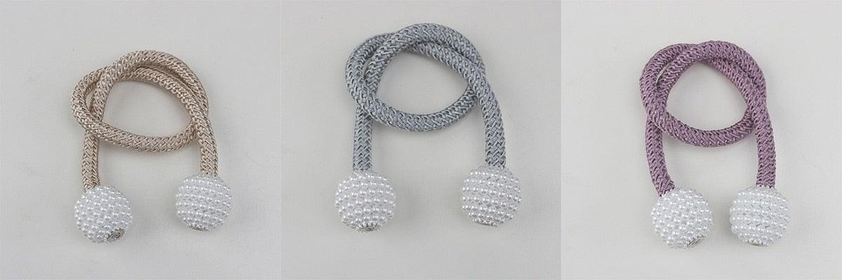 Pearl Magnetic Curtain Tieback – Color Options