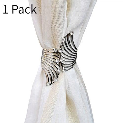 Decorative Metal Curtain Tieback Clip – Angel Wing & Modern Styles