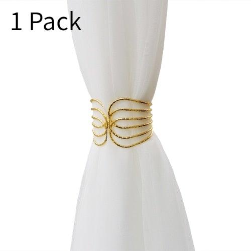 Decorative Metal Curtain Tieback Clip – Angel Wing & Modern Styles