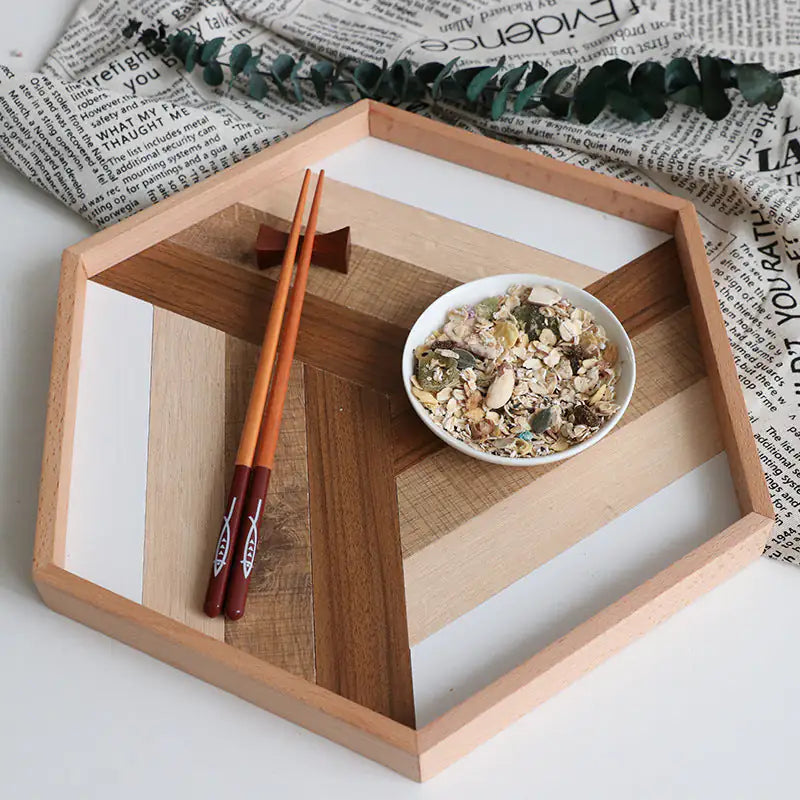 Wood Cake Serving Tray